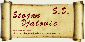 Stojan Đalović vizit kartica